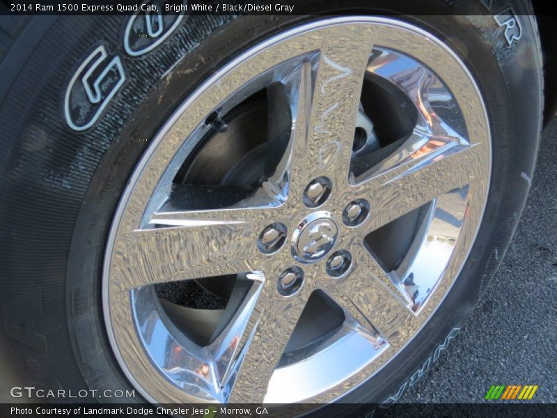 Bright White / Black/Diesel Gray 2014 Ram 1500 Express Quad Cab