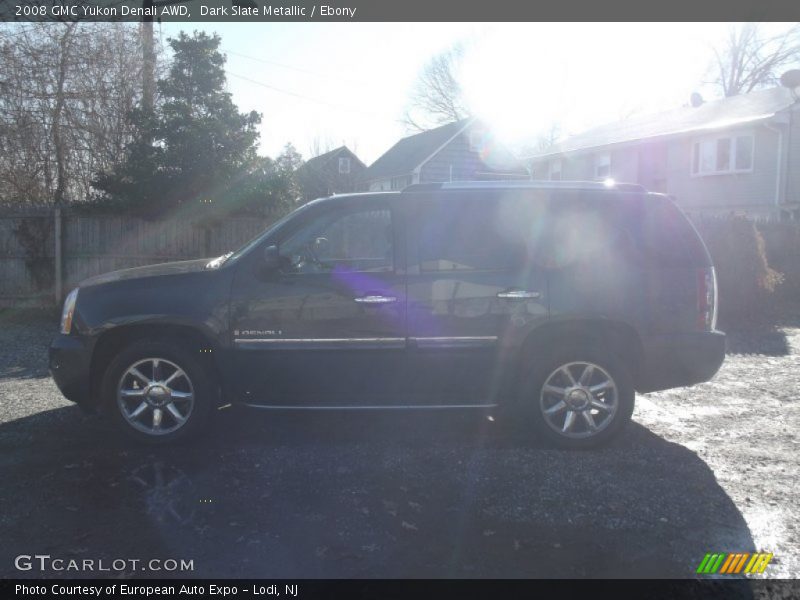 Dark Slate Metallic / Ebony 2008 GMC Yukon Denali AWD