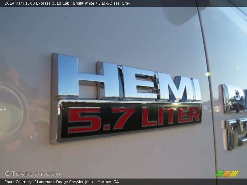 Bright White / Black/Diesel Gray 2014 Ram 1500 Express Quad Cab