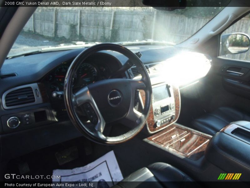 Dark Slate Metallic / Ebony 2008 GMC Yukon Denali AWD