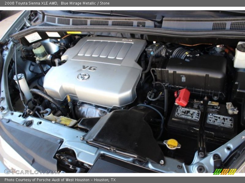 Blue Mirage Metallic / Stone 2008 Toyota Sienna XLE AWD