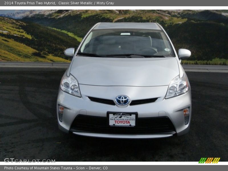 Classic Silver Metallic / Misty Gray 2014 Toyota Prius Two Hybrid