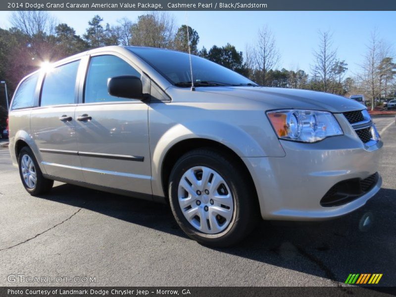 Cashmere Pearl / Black/Sandstorm 2014 Dodge Grand Caravan American Value Package