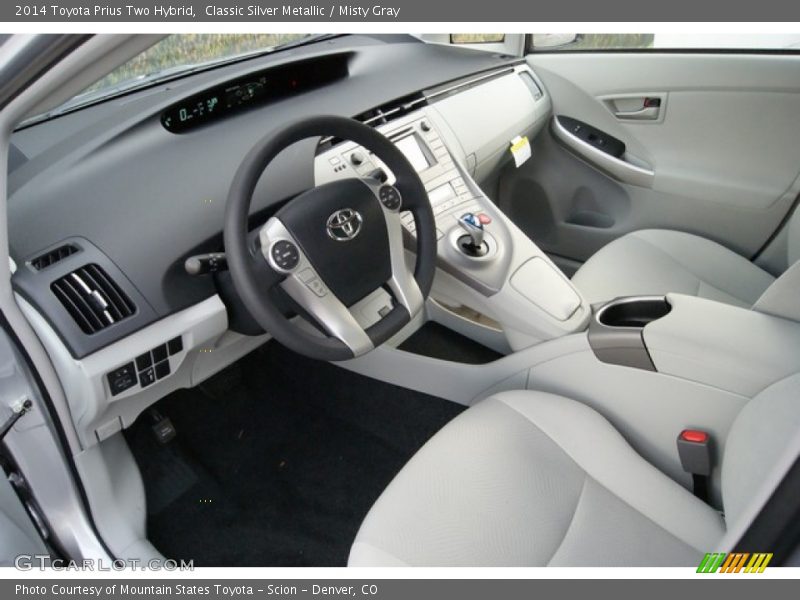 Classic Silver Metallic / Misty Gray 2014 Toyota Prius Two Hybrid