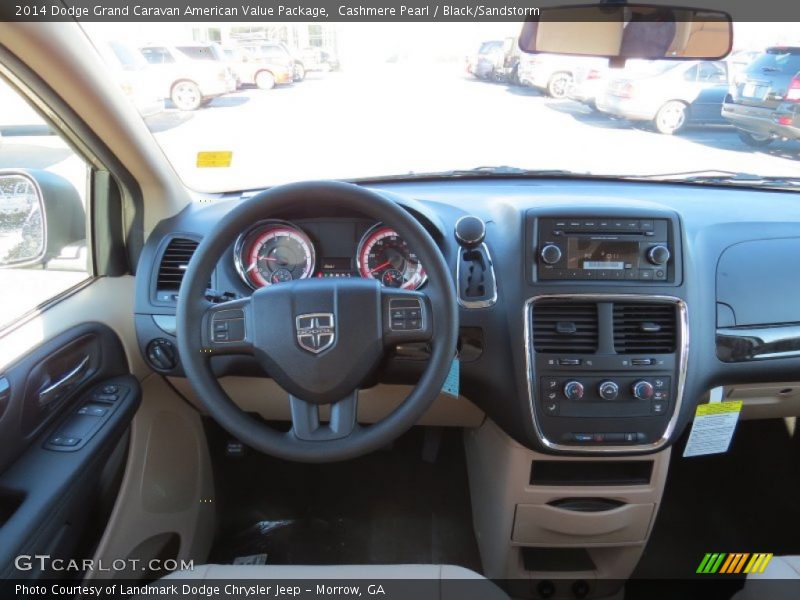 Cashmere Pearl / Black/Sandstorm 2014 Dodge Grand Caravan American Value Package