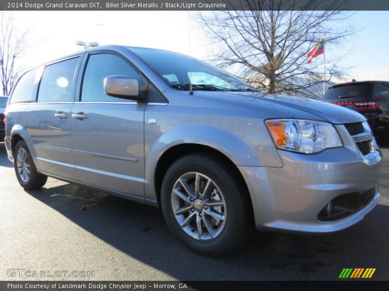 Billet Silver Metallic / Black/Light Graystone 2014 Dodge Grand Caravan SXT