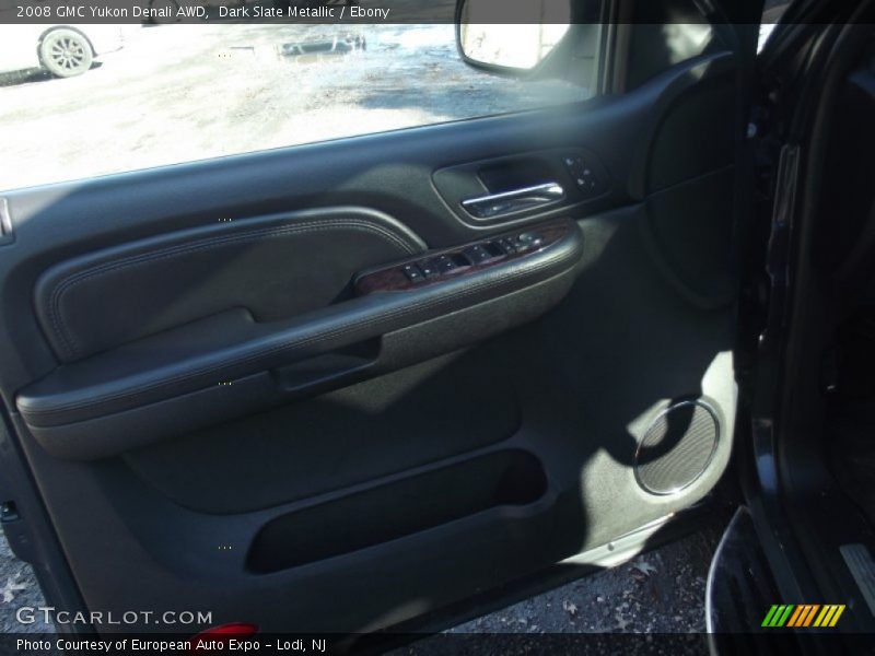 Dark Slate Metallic / Ebony 2008 GMC Yukon Denali AWD