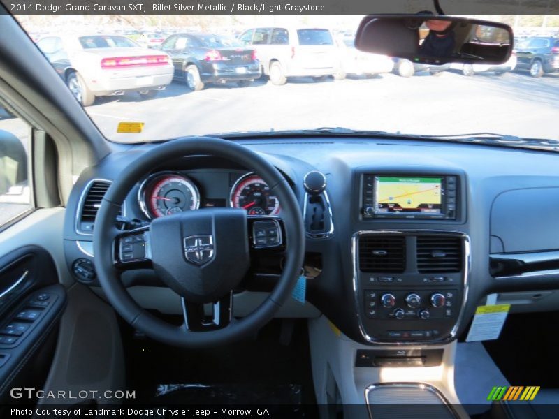 Billet Silver Metallic / Black/Light Graystone 2014 Dodge Grand Caravan SXT