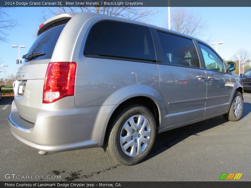 Billet Silver Metallic / Black/Light Graystone 2014 Dodge Grand Caravan SE