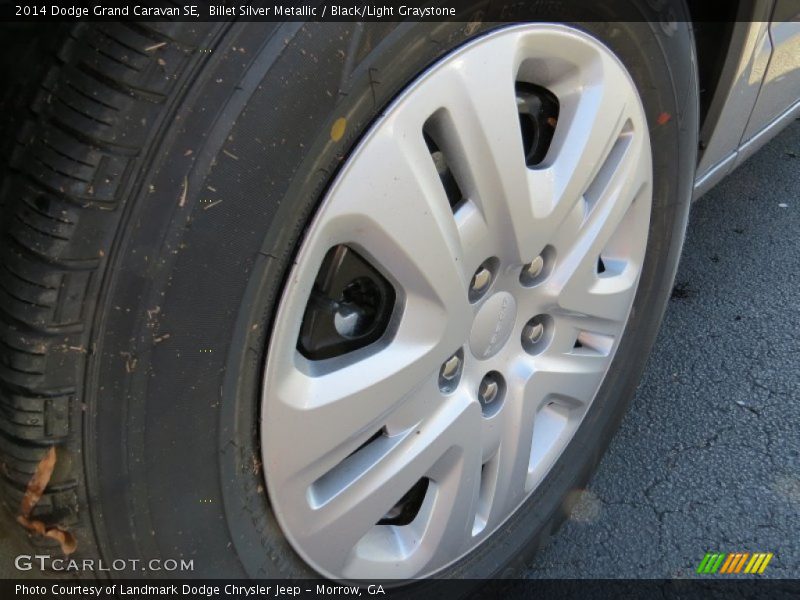 Billet Silver Metallic / Black/Light Graystone 2014 Dodge Grand Caravan SE