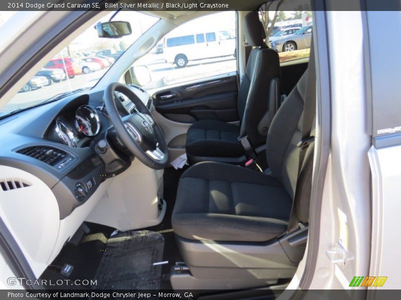 Billet Silver Metallic / Black/Light Graystone 2014 Dodge Grand Caravan SE