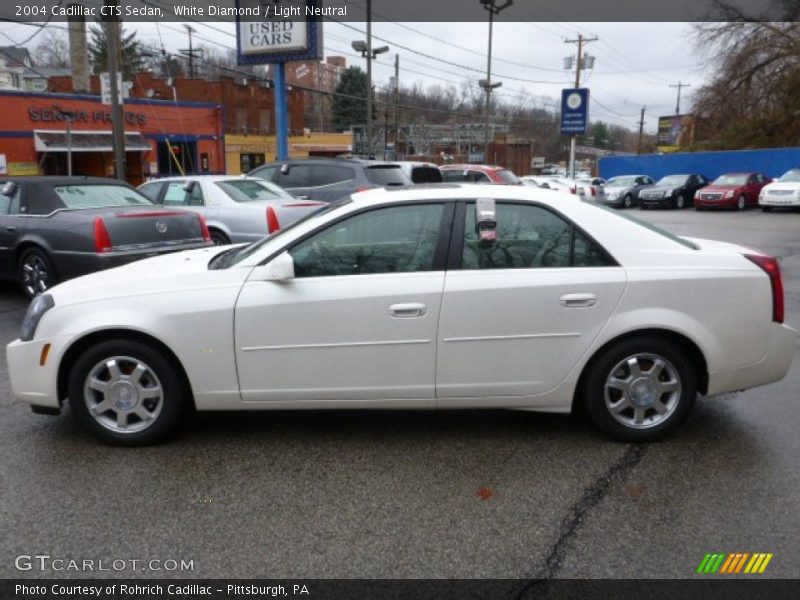 White Diamond / Light Neutral 2004 Cadillac CTS Sedan