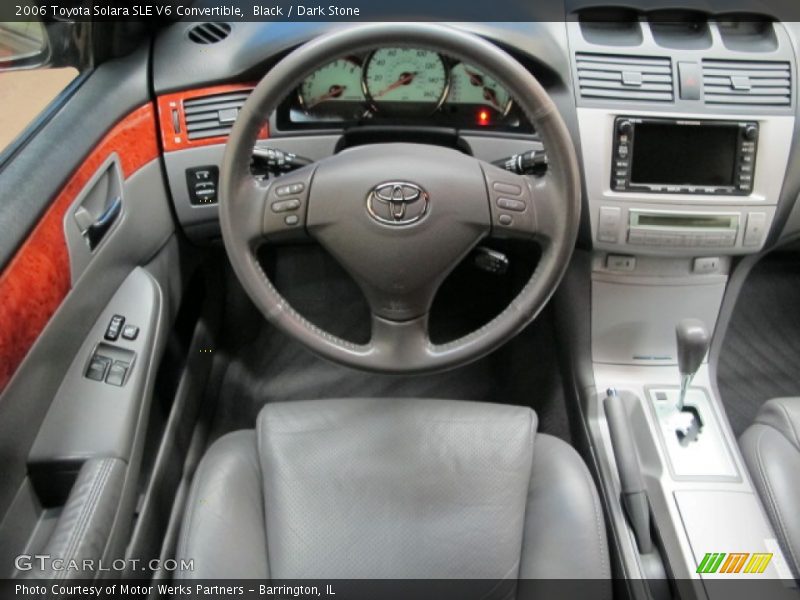 Black / Dark Stone 2006 Toyota Solara SLE V6 Convertible