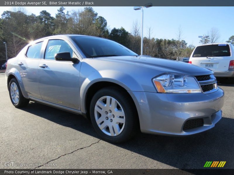 Billet Silver Metallic / Black 2014 Dodge Avenger SE