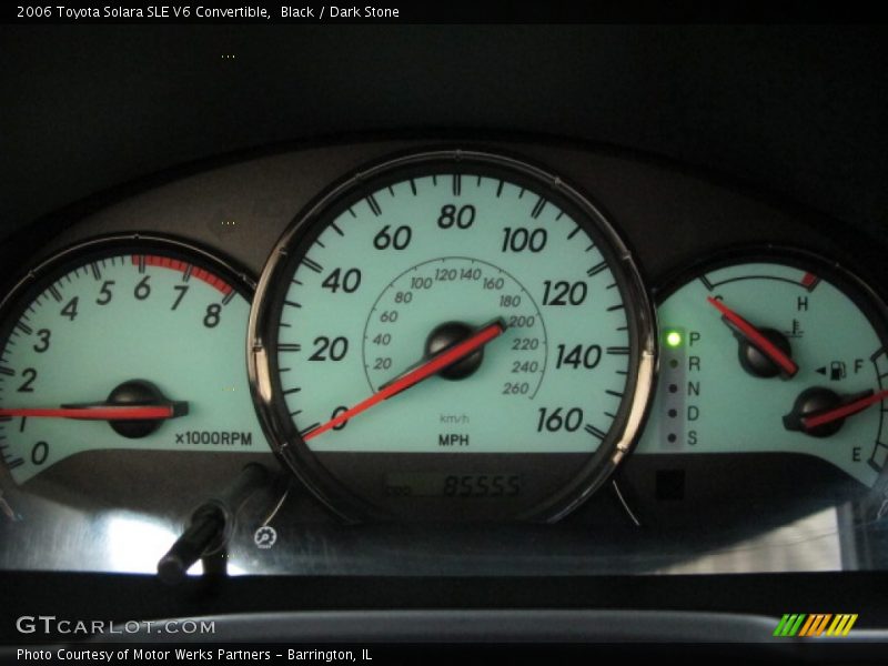 Black / Dark Stone 2006 Toyota Solara SLE V6 Convertible