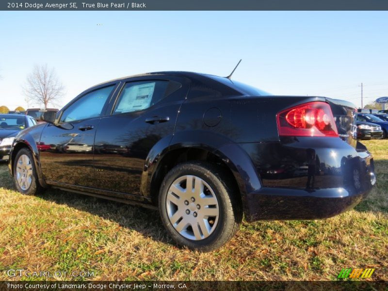 True Blue Pearl / Black 2014 Dodge Avenger SE