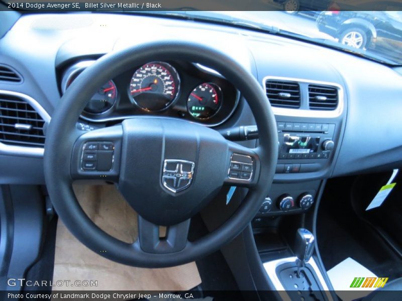 Billet Silver Metallic / Black 2014 Dodge Avenger SE