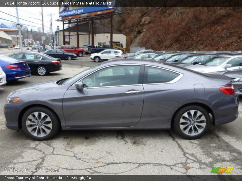 Modern Steel Metallic / Black 2014 Honda Accord EX Coupe