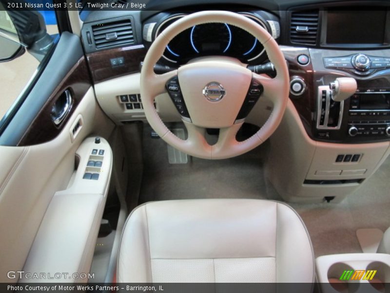 Dashboard of 2011 Quest 3.5 LE