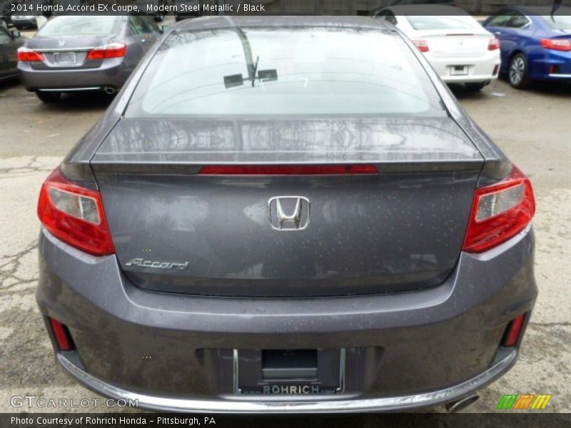 Modern Steel Metallic / Black 2014 Honda Accord EX Coupe