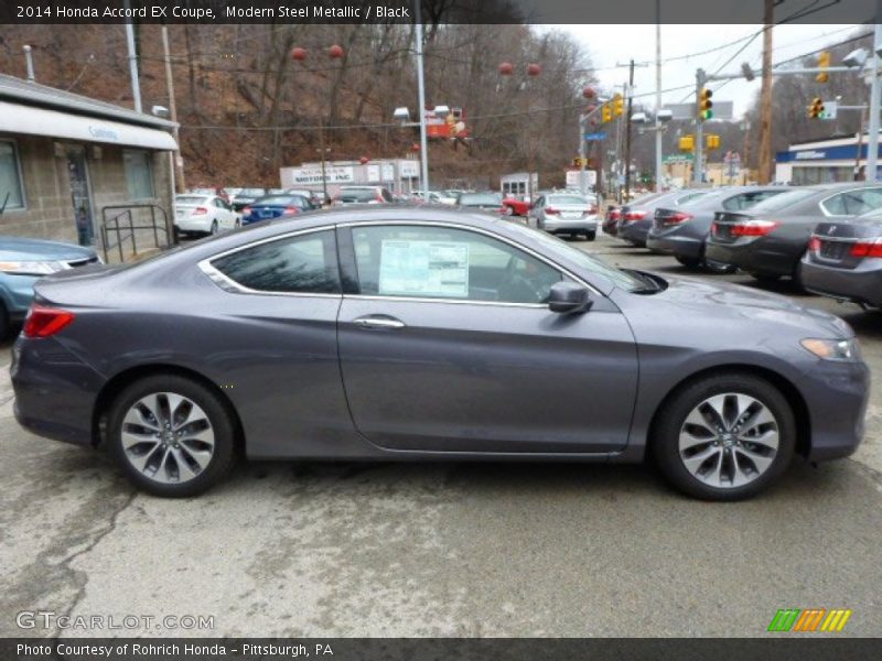 Modern Steel Metallic / Black 2014 Honda Accord EX Coupe
