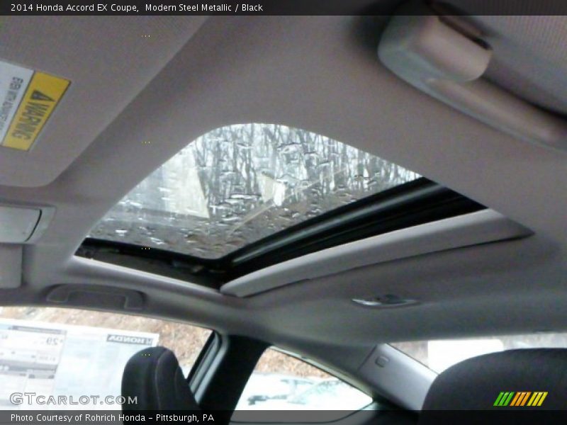 Modern Steel Metallic / Black 2014 Honda Accord EX Coupe