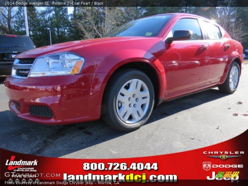 Redline 2-Coat Pearl / Black 2014 Dodge Avenger SE