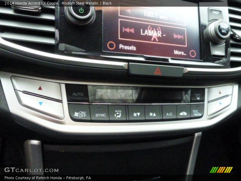 Modern Steel Metallic / Black 2014 Honda Accord EX Coupe