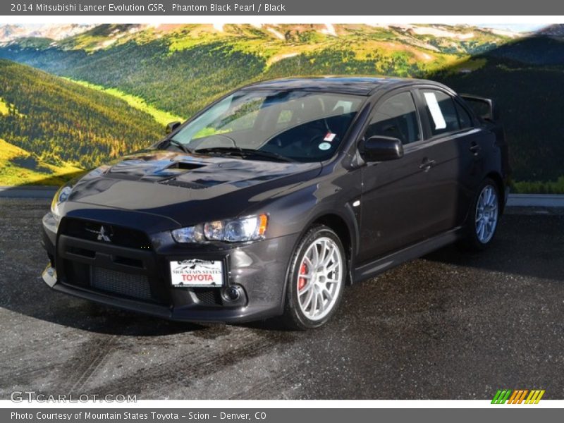 Phantom Black Pearl / Black 2014 Mitsubishi Lancer Evolution GSR