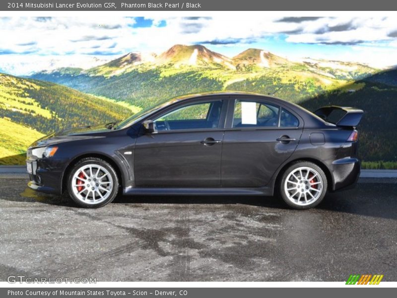  2014 Lancer Evolution GSR Phantom Black Pearl