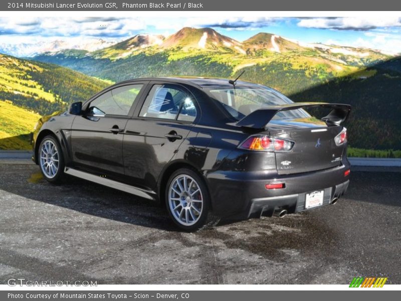 Phantom Black Pearl / Black 2014 Mitsubishi Lancer Evolution GSR