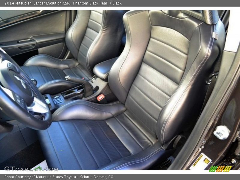 Front Seat of 2014 Lancer Evolution GSR