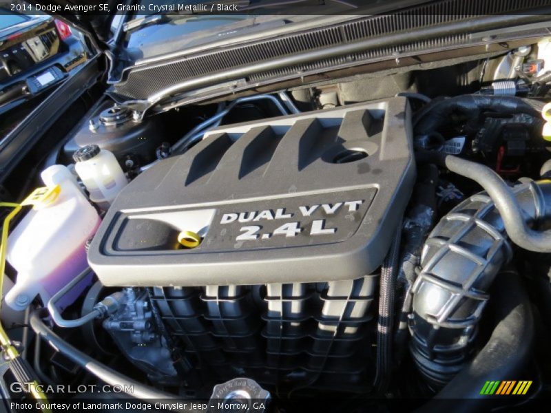 Granite Crystal Metallic / Black 2014 Dodge Avenger SE