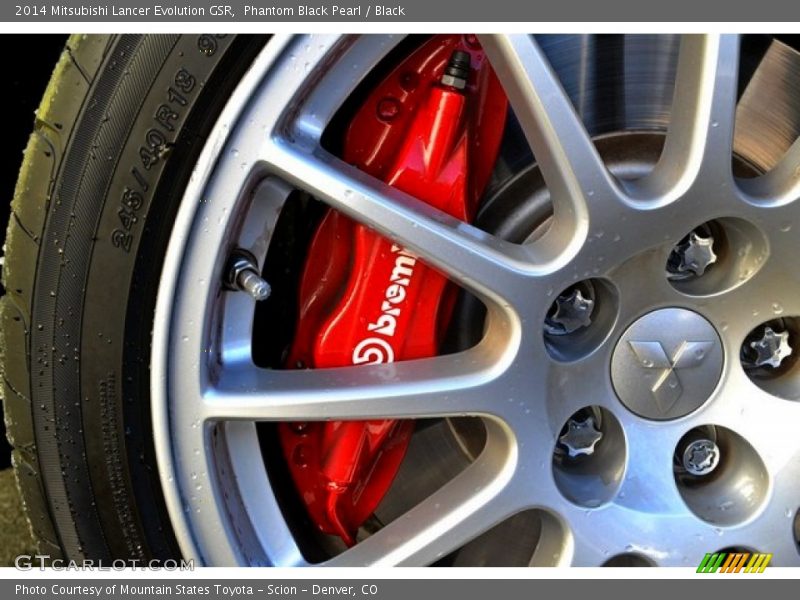 Phantom Black Pearl / Black 2014 Mitsubishi Lancer Evolution GSR