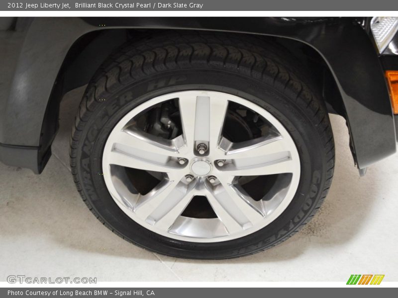 Brilliant Black Crystal Pearl / Dark Slate Gray 2012 Jeep Liberty Jet