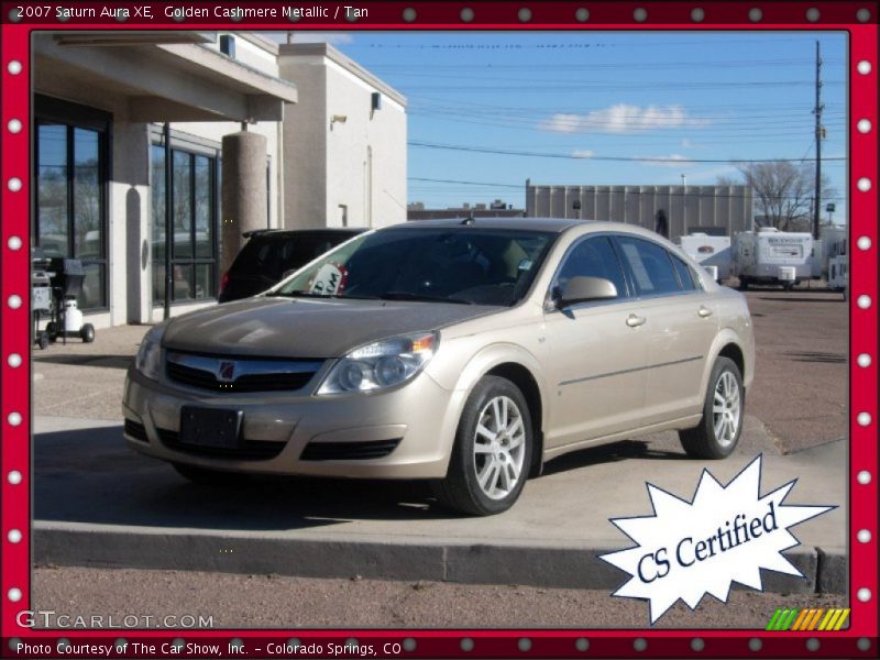 Golden Cashmere Metallic / Tan 2007 Saturn Aura XE