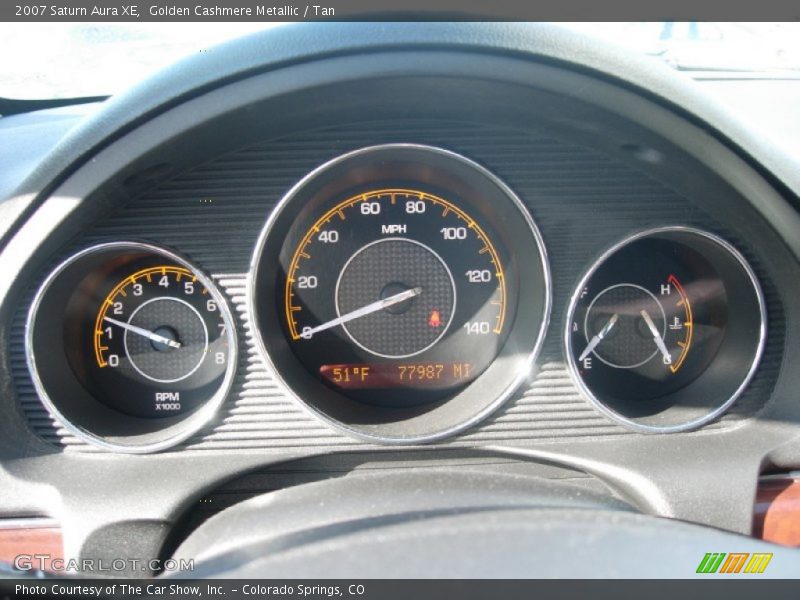 Golden Cashmere Metallic / Tan 2007 Saturn Aura XE
