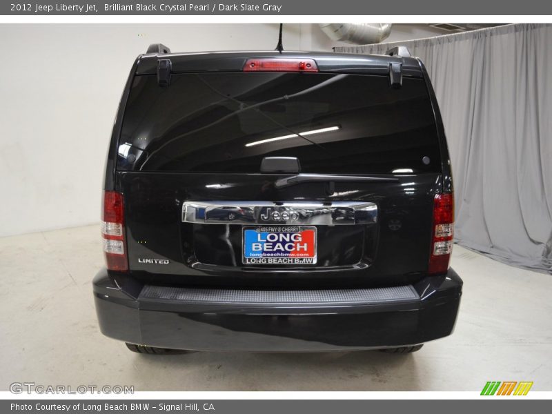 Brilliant Black Crystal Pearl / Dark Slate Gray 2012 Jeep Liberty Jet