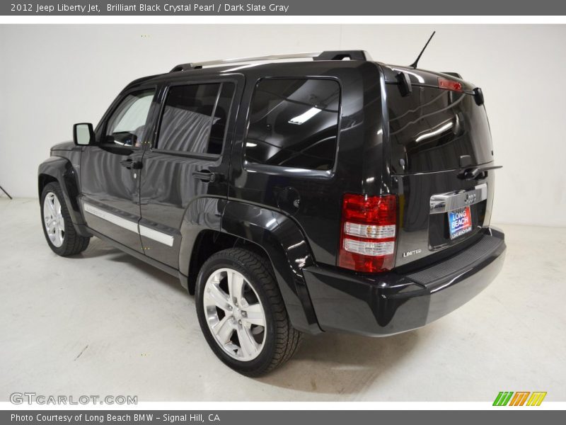 Brilliant Black Crystal Pearl / Dark Slate Gray 2012 Jeep Liberty Jet