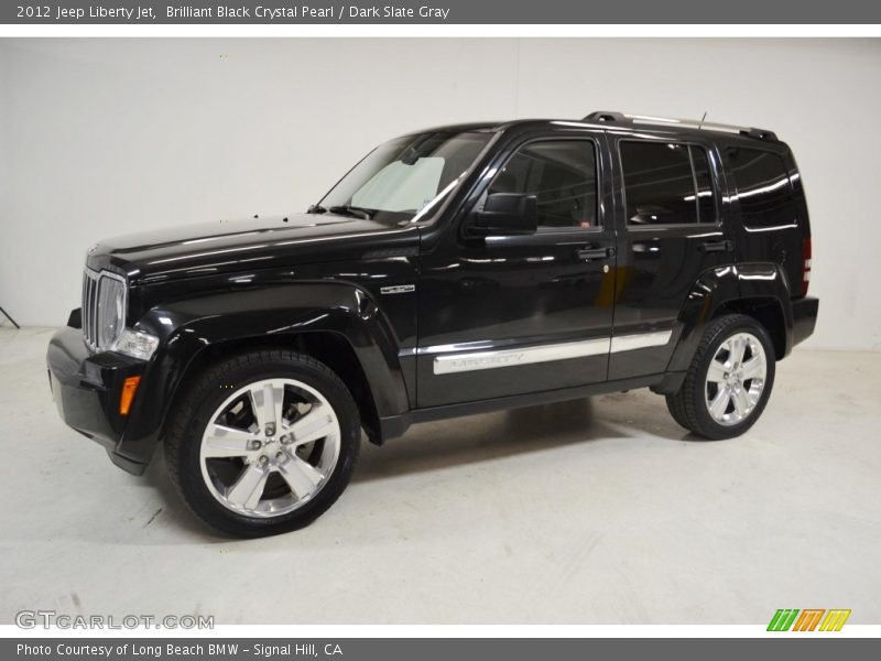 Brilliant Black Crystal Pearl / Dark Slate Gray 2012 Jeep Liberty Jet