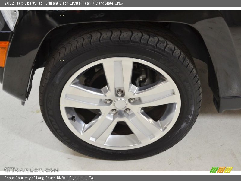 Brilliant Black Crystal Pearl / Dark Slate Gray 2012 Jeep Liberty Jet