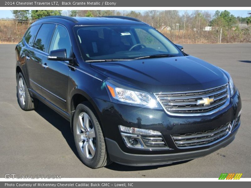 Black Granite Metallic / Ebony 2014 Chevrolet Traverse LTZ