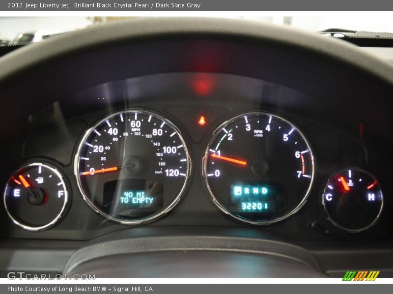 Brilliant Black Crystal Pearl / Dark Slate Gray 2012 Jeep Liberty Jet
