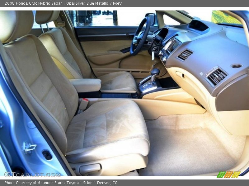 Opal Silver Blue Metallic / Ivory 2008 Honda Civic Hybrid Sedan