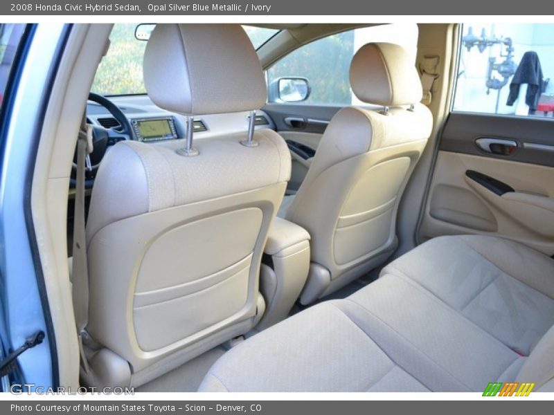 Opal Silver Blue Metallic / Ivory 2008 Honda Civic Hybrid Sedan
