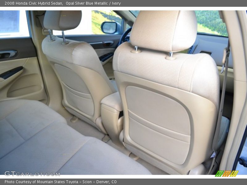 Opal Silver Blue Metallic / Ivory 2008 Honda Civic Hybrid Sedan