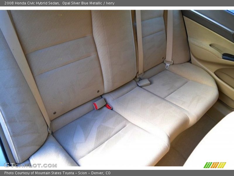 Opal Silver Blue Metallic / Ivory 2008 Honda Civic Hybrid Sedan