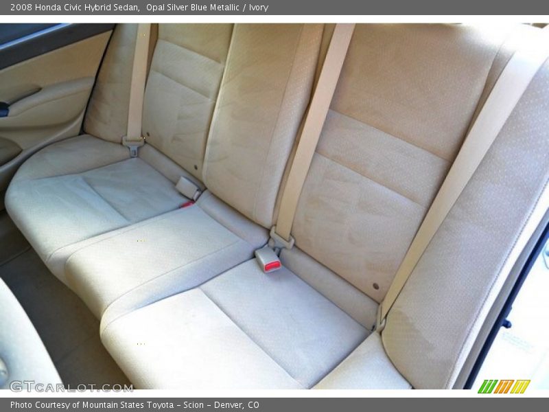 Opal Silver Blue Metallic / Ivory 2008 Honda Civic Hybrid Sedan