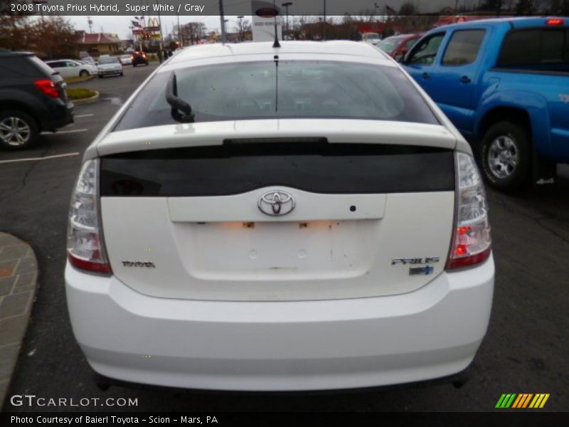 Super White / Gray 2008 Toyota Prius Hybrid