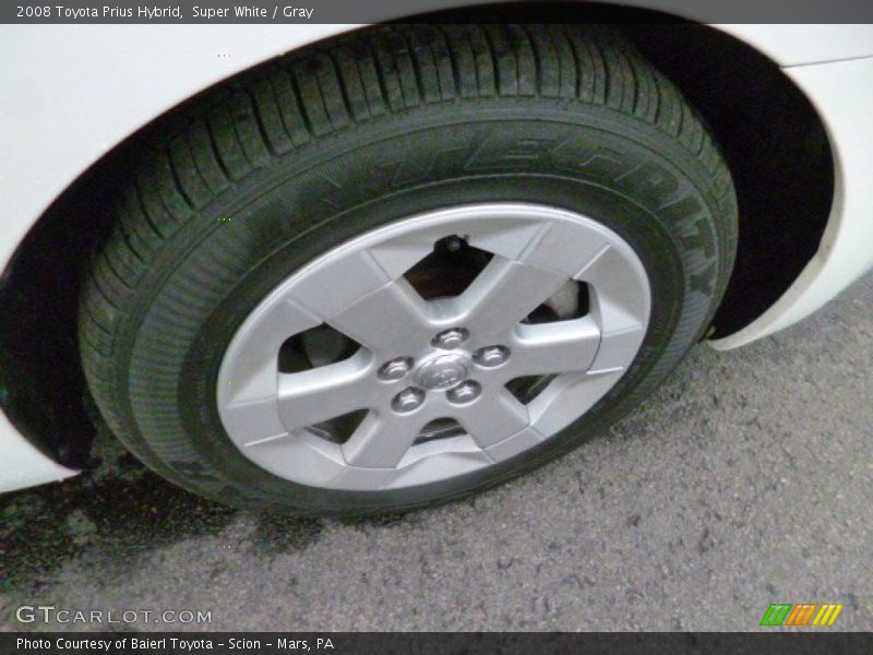 Super White / Gray 2008 Toyota Prius Hybrid